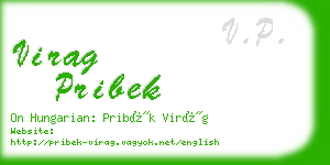 virag pribek business card